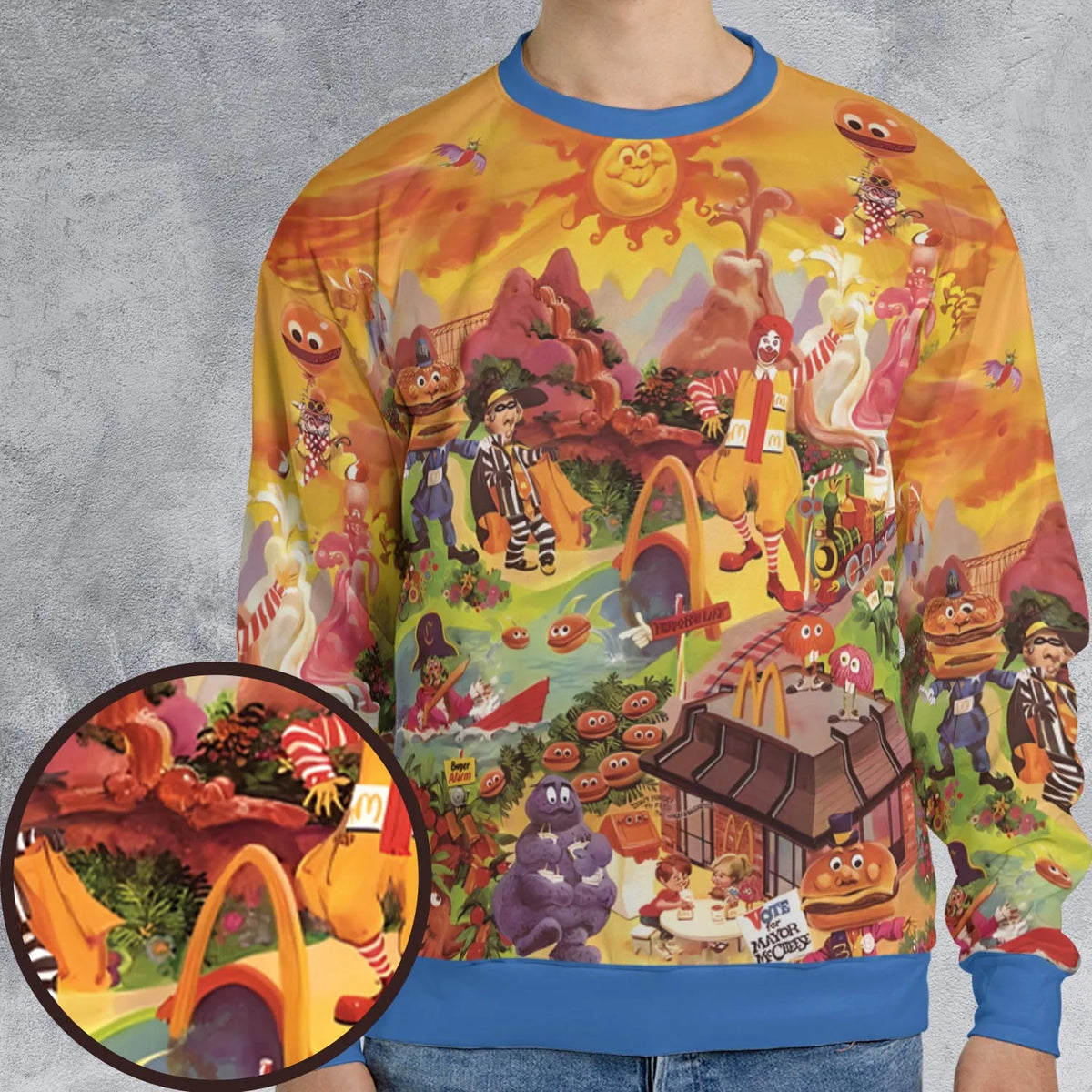 Wonder Foodland The Siege Of Mcdonaldland All-over Print Sweatshirt