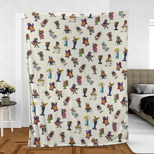 80s Pizza Time Theater Chuck E Cheese Fleece Blanket