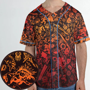 Red Moggle Final Fantasy Unisex Baseball Jersey