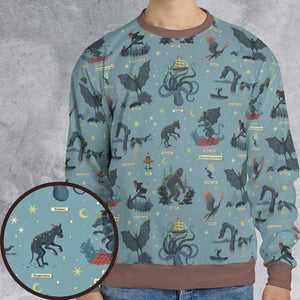 Paranormal Creatures All-over Print Sweatshirt