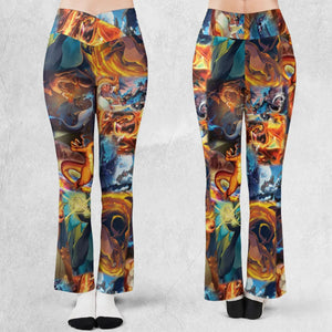 Charizard Ice Fire Dragon Combat Flare Leggings