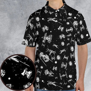 Space Ship Battle Star Wars AOP Men/Women Polo Shirt