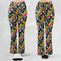 Retro Superwomen Belted Buckled and Booted Flare Leggings