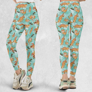 Bearded Dragon Pattern Legging