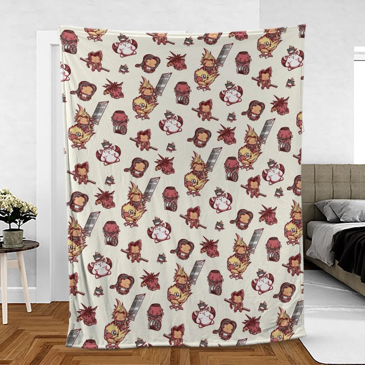 Cute Fantasy Final Fantasy Fleece Blanket
