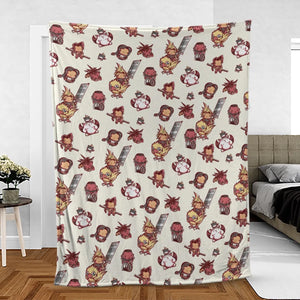 Cute Fantasy Final Fantasy Fleece Blanket