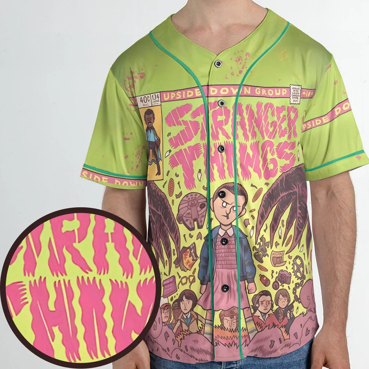Into The Unknown Stranger Things Unisex Baseball Jersey