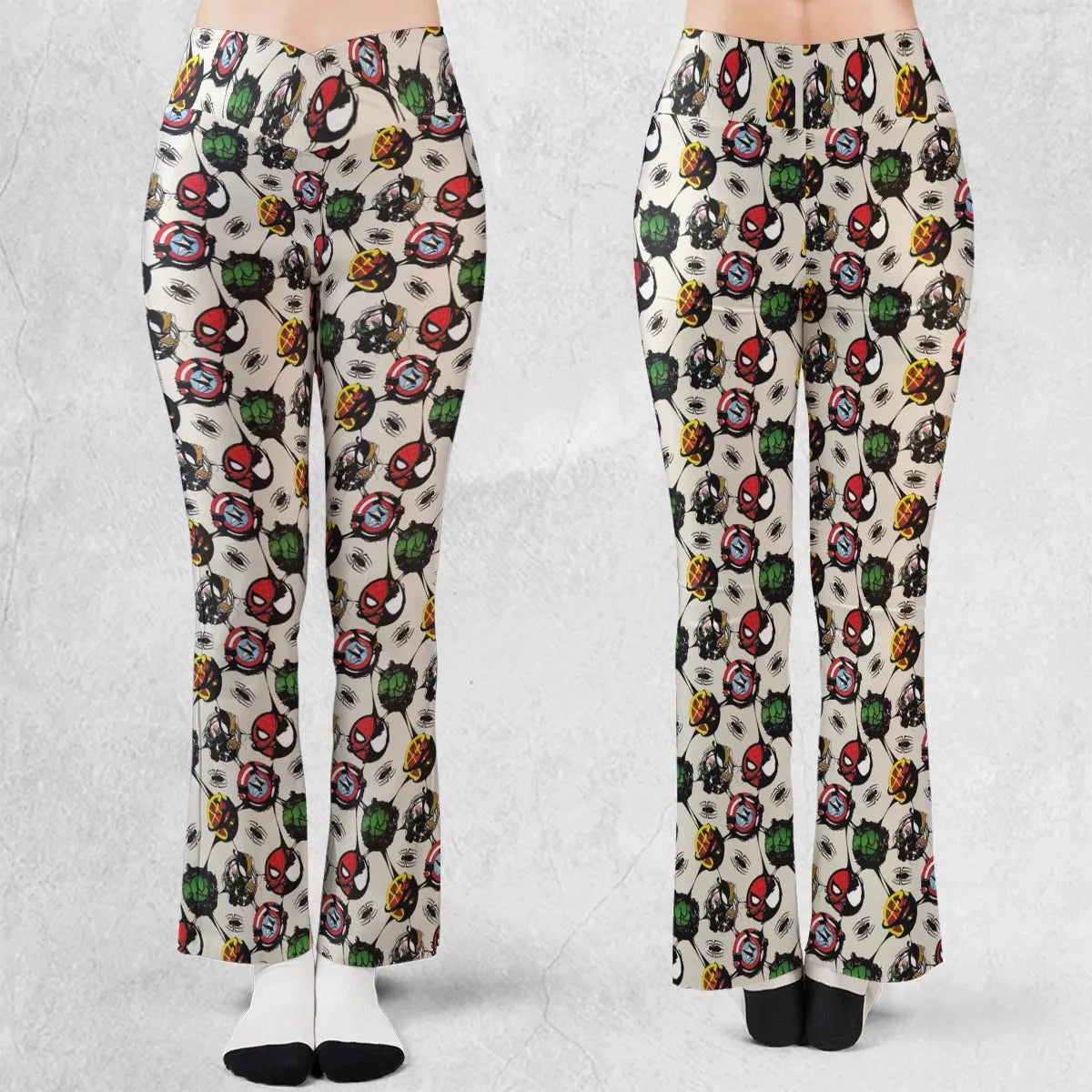 Teenage Mutant Ninja Turtles Pattern Flare Leggings