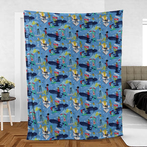 Cruisin' The Galaxy Star Trek Fleece Blanket
