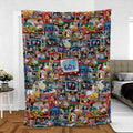 The 60s Classic TV Shows Fleece Blanket