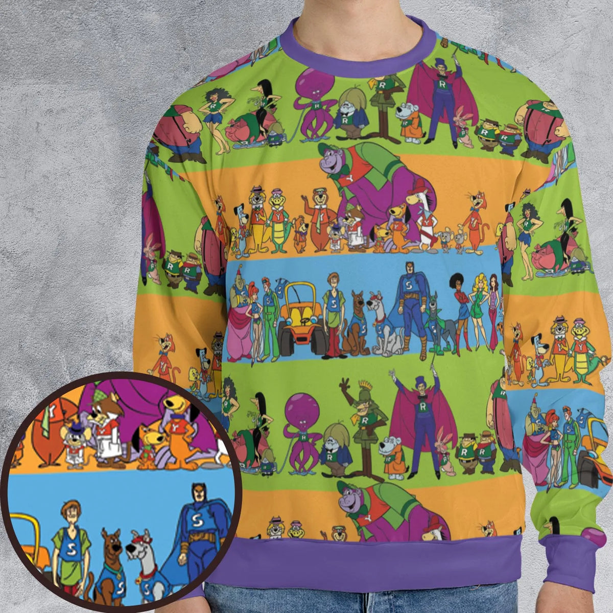 Yogi Yahooeys Scooby Doodies Really Rottens Laffalympics All-over Print Sweatshirt