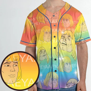 HEYYEYAA He-Man MOTU Unisex Baseball Jersey