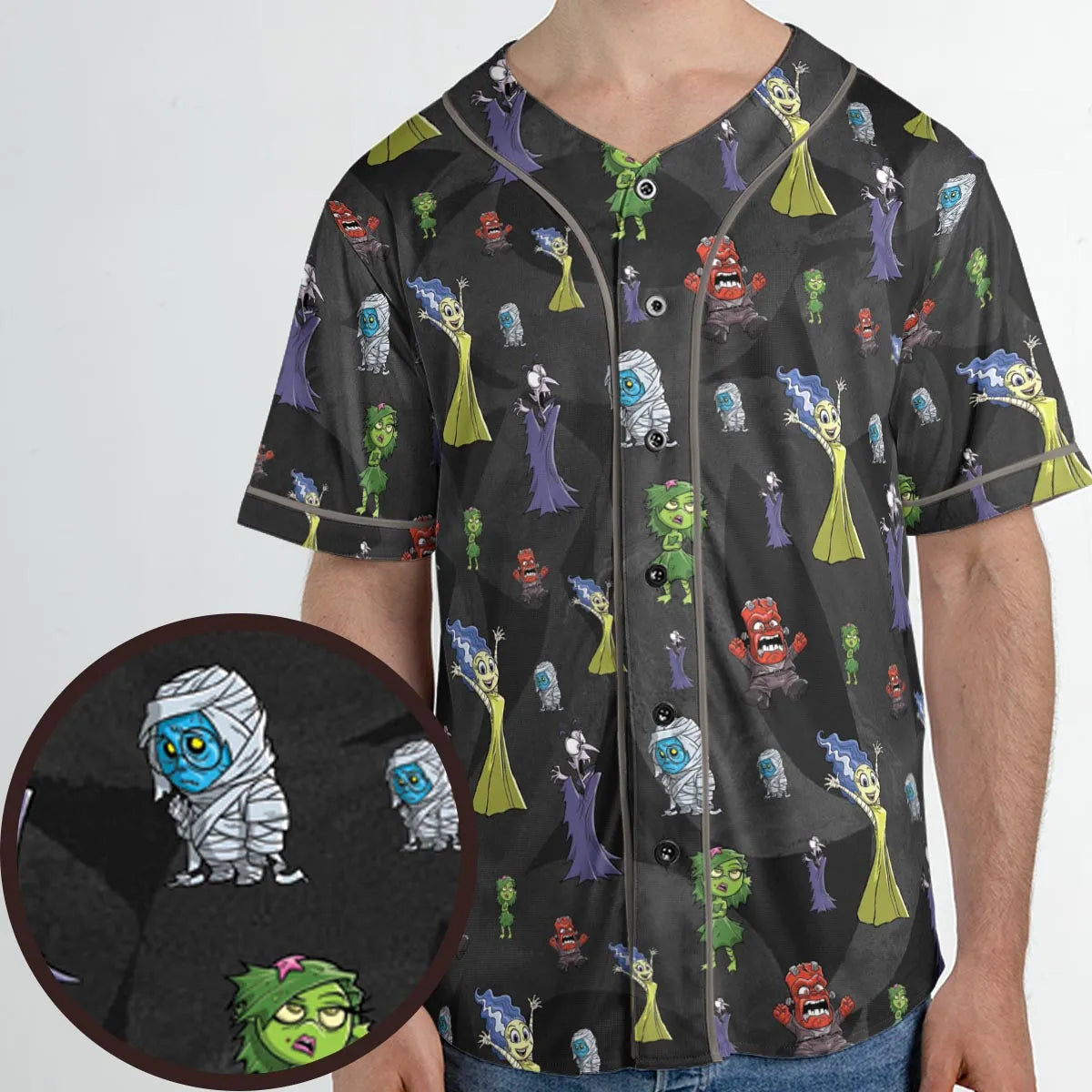 Horror Inside Unisex Baseball Jersey