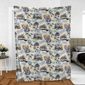 Vacation Fear and Loathing In Las Vegas Pattern Fleece Blanket