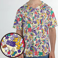 Aloha Garfield And Odie Unisex Baseball Jersey