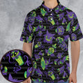 Ghost Type Pokemon Pattern AOP Men/Women Polo Shirt