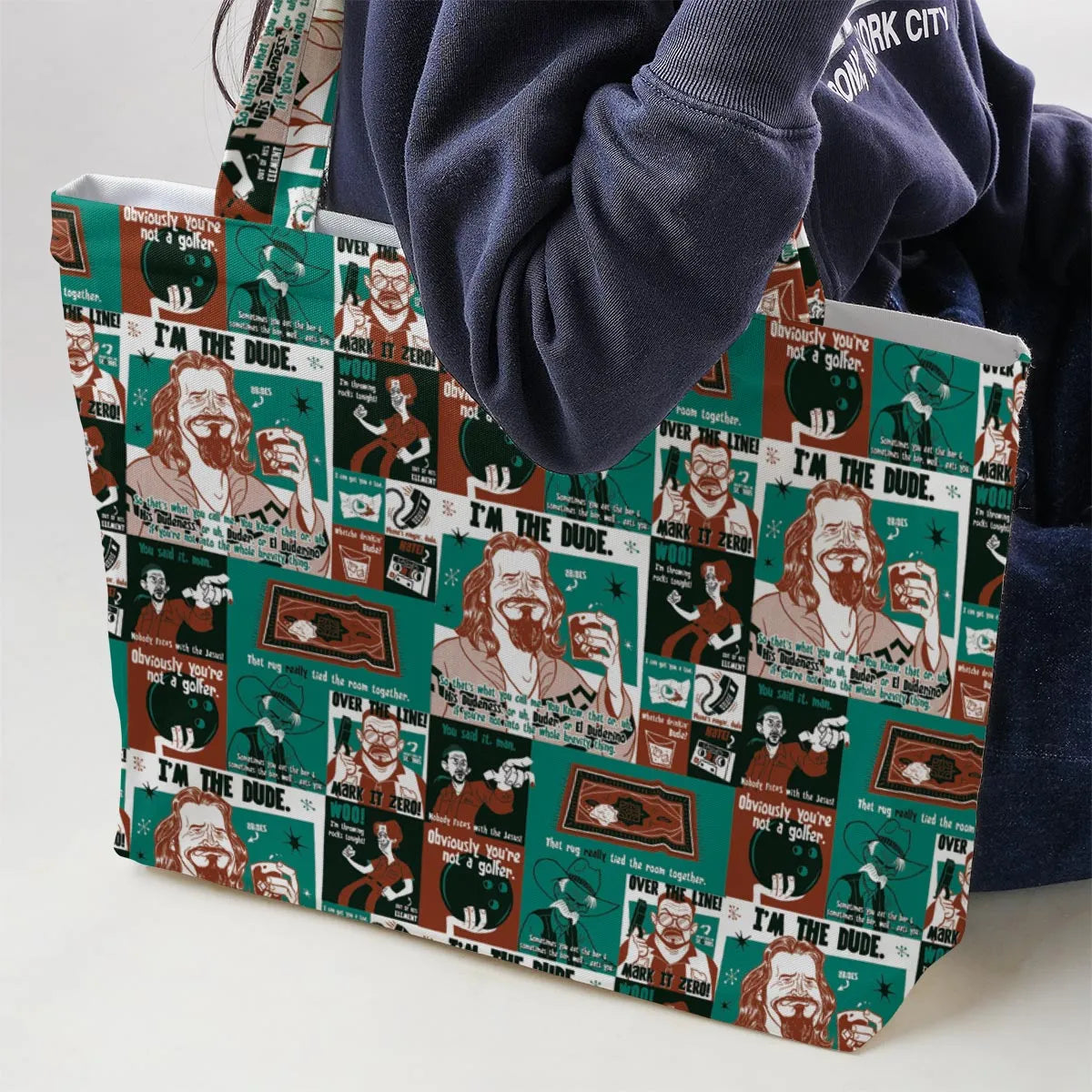 I'm The Dude The Big Lebowski Large Tote Bag