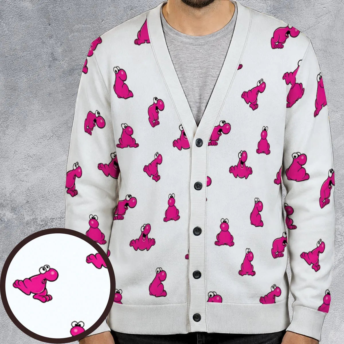 Pink Nerds Monster Cardigan