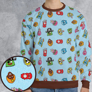 Yo Gabba Gabba Star Wars Mashup All-over Print Sweatshirt