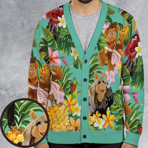 Statler And Waldorf Muppets Tropical Cardigan