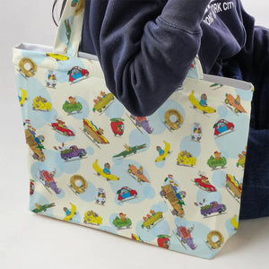 The Busy World of Richard Scarry Large Tote Bag