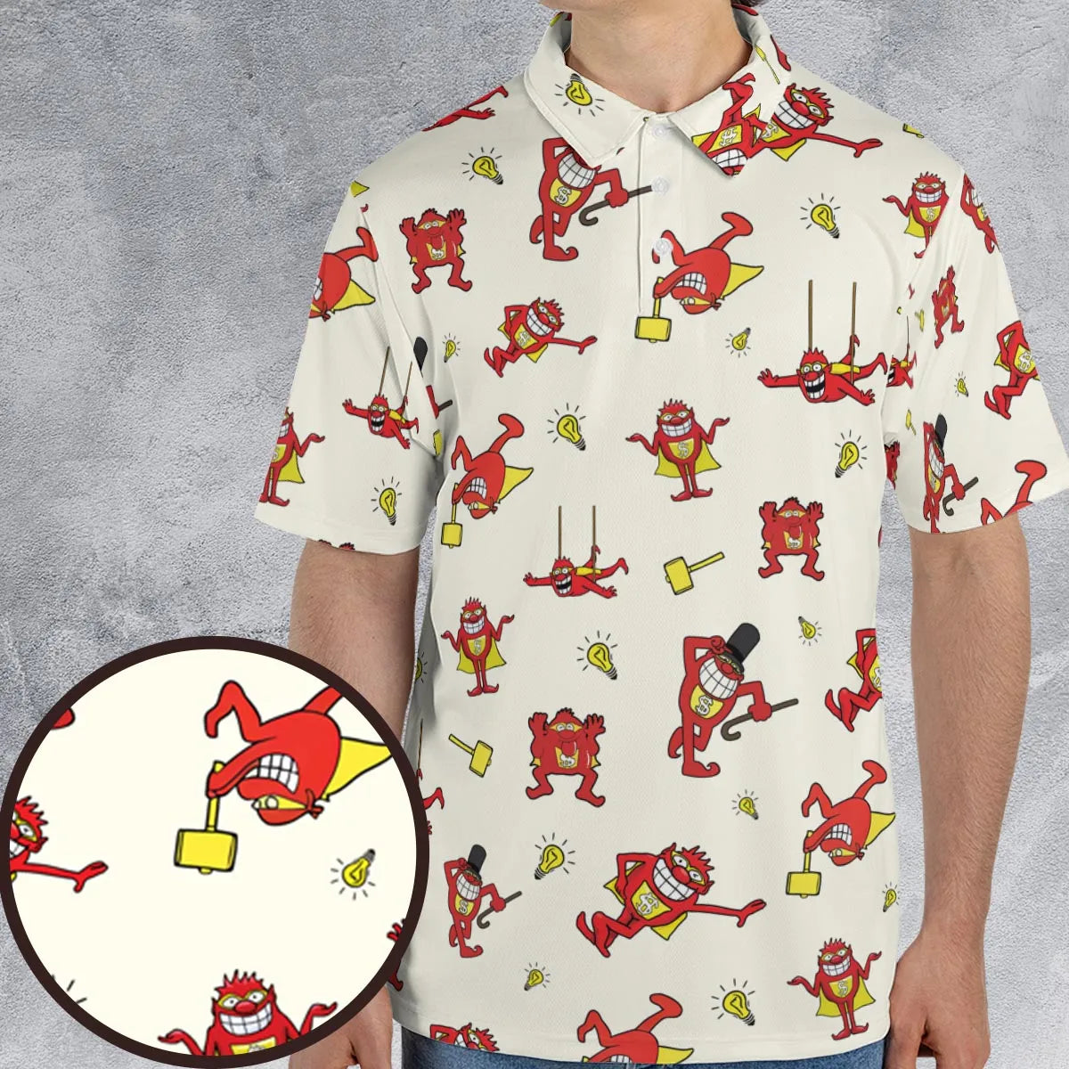 Whammies Press Your Luck AOP Men/Women Polo Shirt