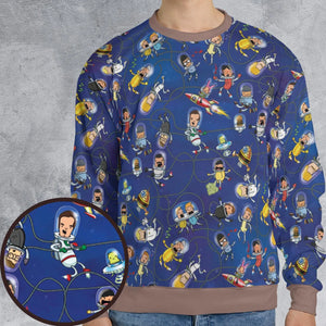 Outer Space Bob's Burgers All-over Print Sweatshirt