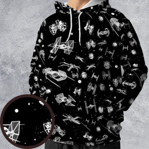 Space Ship Battle Star Wars All-over Print Hoodie