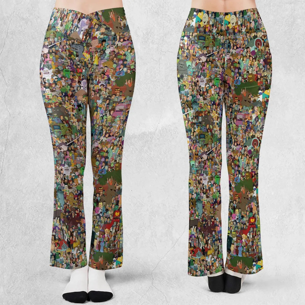 Futurama Characters Flare Leggings