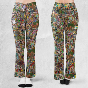Futurama Characters Flare Leggings