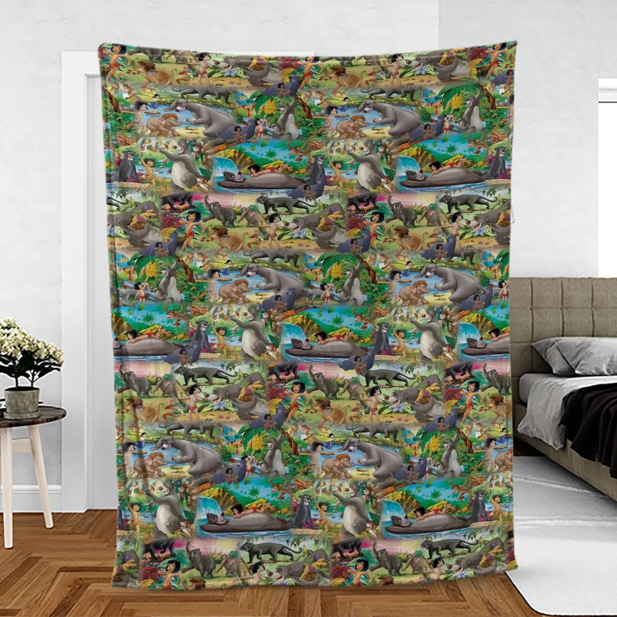 The Jungle Book Rudyard Kipling Seamless Fleece Blanket