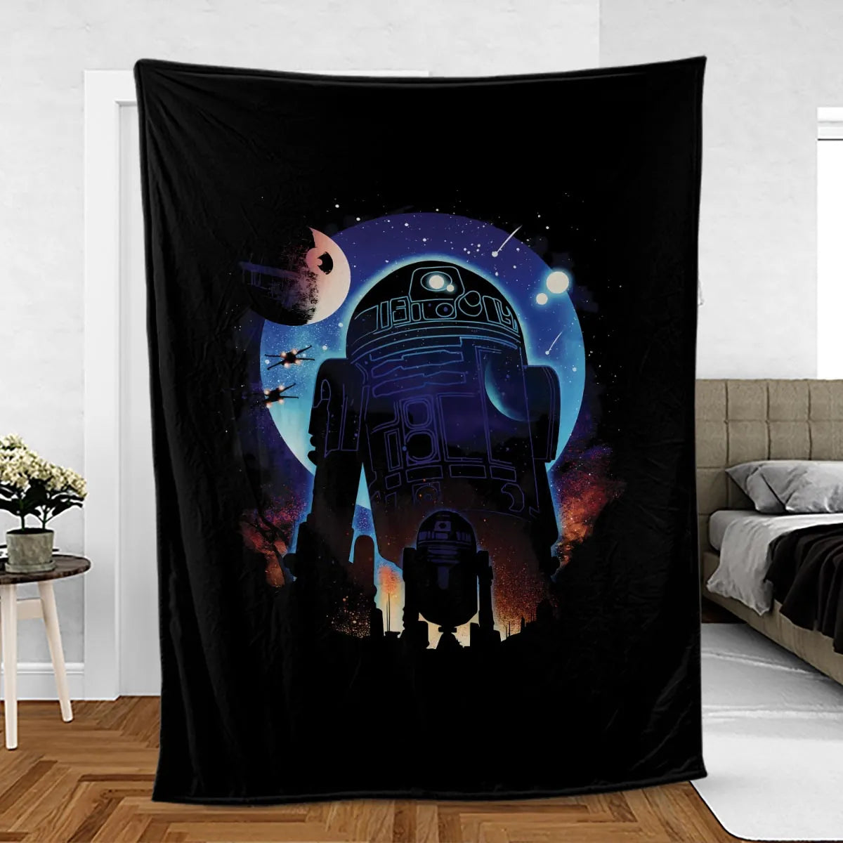 Droid Night Star Wars Fleece Blanket