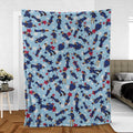 Police Academy Cartoon Characters Fleece Blanket