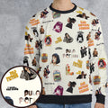 Pulp Fiction Pattern All-over Print Sweatshirt