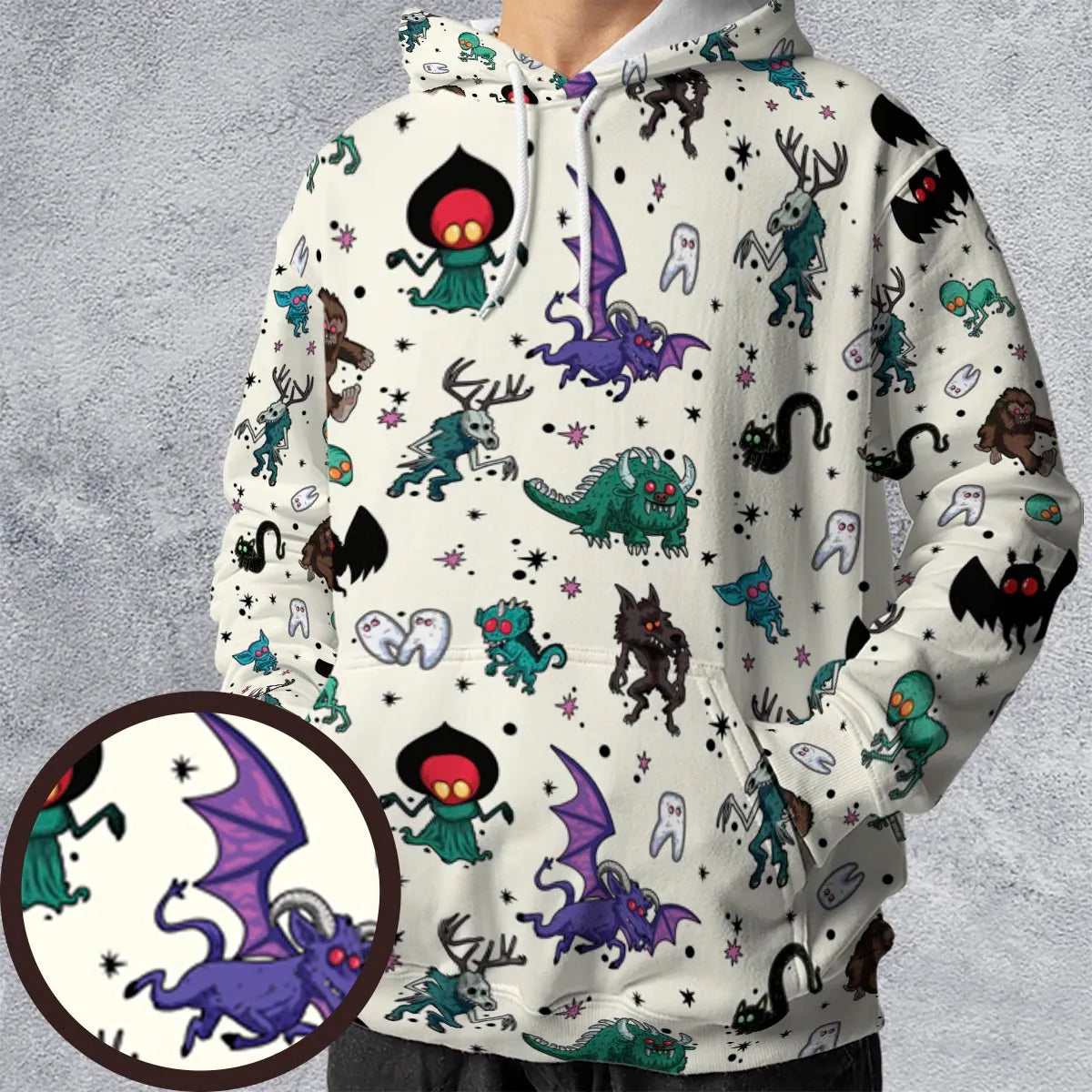 Cryptids of the Americas Cryptozoology Cryptids Monster All-over Print Hoodie