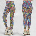 80s Throwback Cartoon Pattern Legging