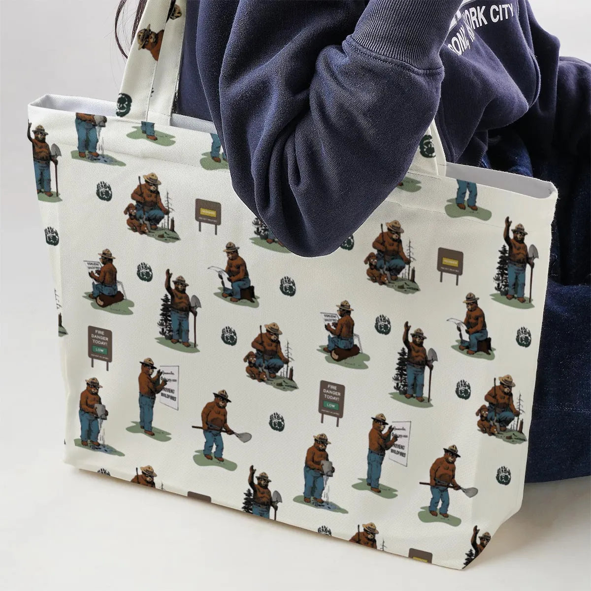 Smokey The Bear Large Tote Bag