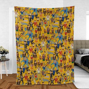 Lynch Vibes Twin Peaks Fleece Blanket
