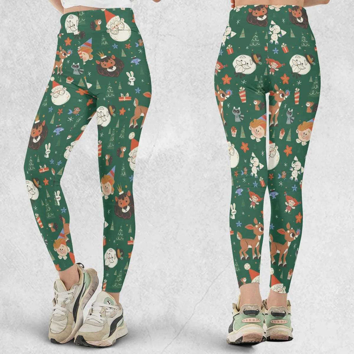 Rudolph The Red Nosed Reindeer Characters Legging