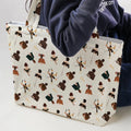 Clue The Movie Characters Pattern Large Tote Bag