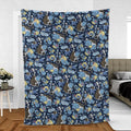 Blastoise Wartortle Squirtle Pokemon Pattern Fleece Blanket