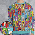 The women of Hanna Barbera All-over Print Sweatshirt