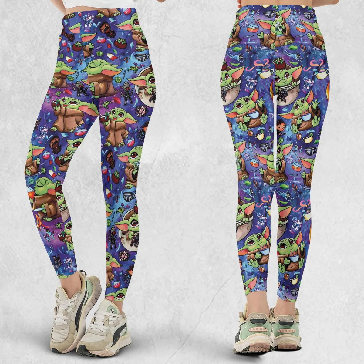 Baby Yoda In the Galaxy Legging