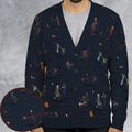 Slashers Assemble Horror Characters Cardigan