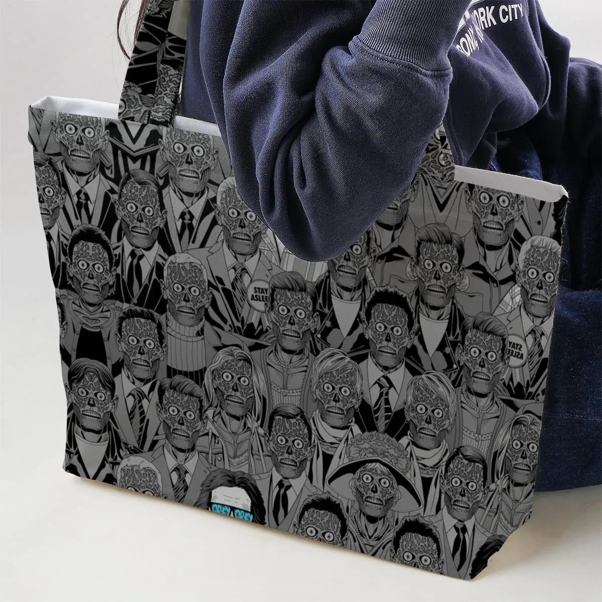 Obey Consume They Live Large Tote Bag