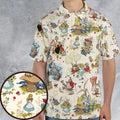 Alice In Wonderland Pattern AOP Men/Women Polo Shirt