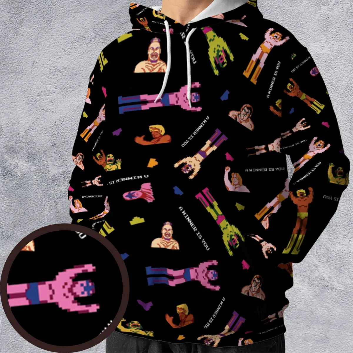 Wrestling Fighters Pro Wrestling All-over Print Hoodie