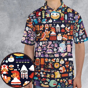 Mario Colors Super Mario AOP Men/Women Polo Shirt