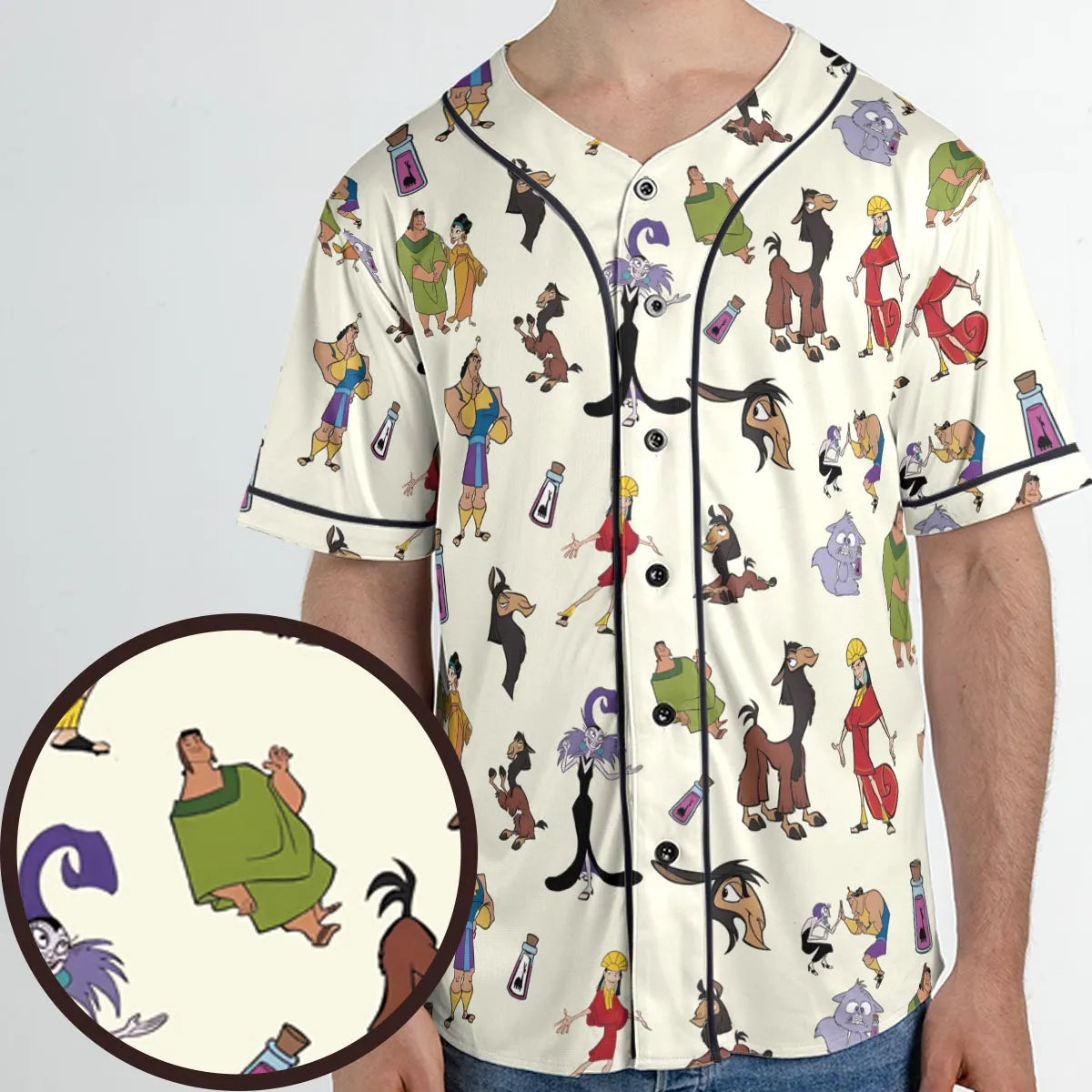 Kuzco and Friends The Emperor's New Groove Unisex Baseball Jersey