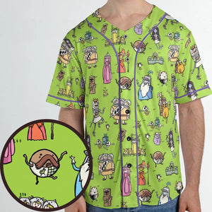 Finn Holy Adventure Adventure Time and Monty Python and the Holy Grail Unisex Baseball Jersey